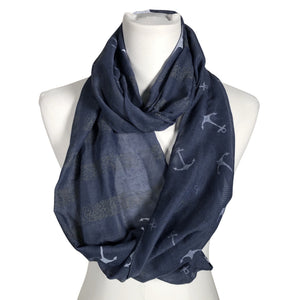 Unisex VZ - Circle scarf, size Midi - Blue (1)