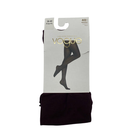 Unisex Vogue - Stockings, thin, size 36 - Wine red ()