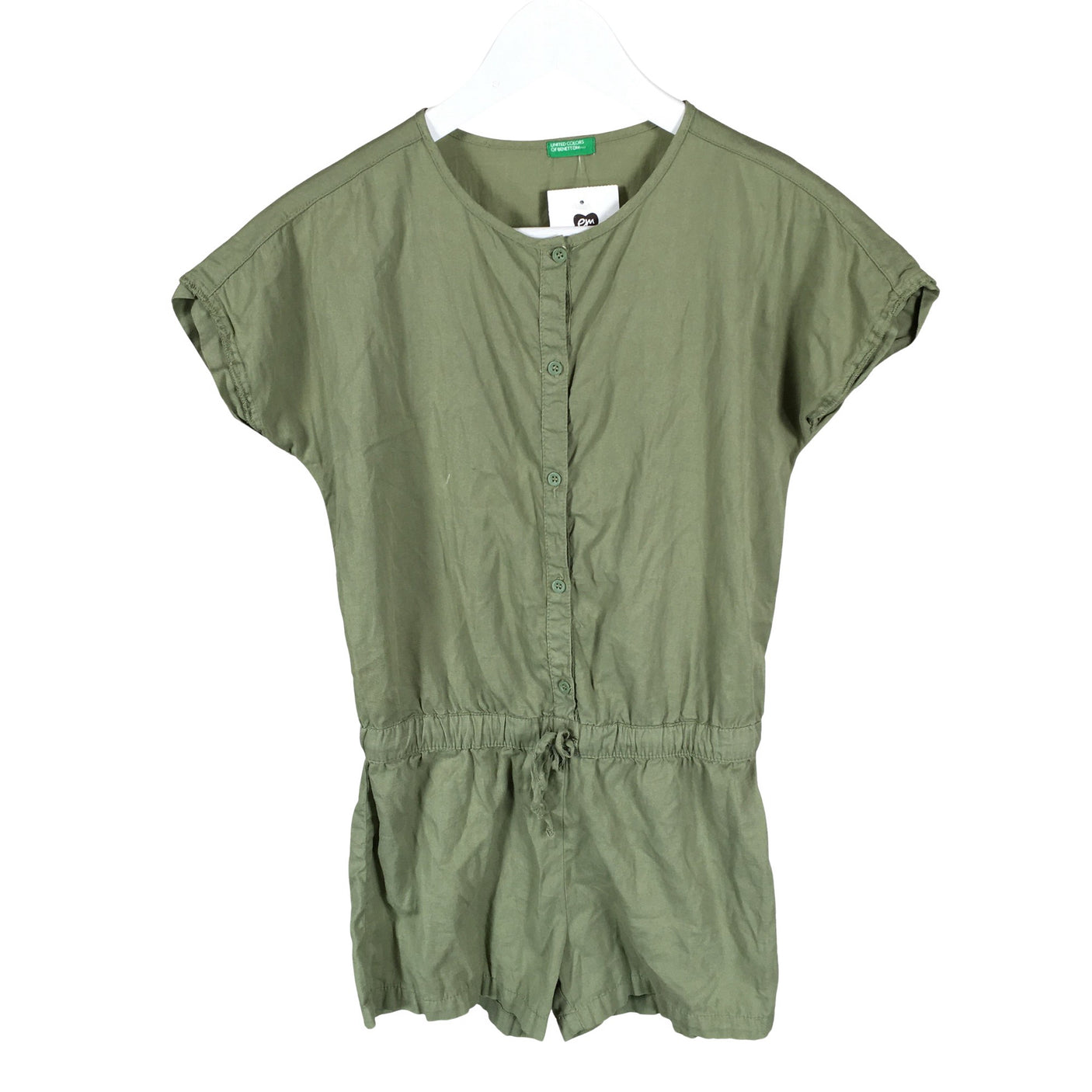 Unisex Benetton - Short overalls, size 146 - 152 - Green (1)