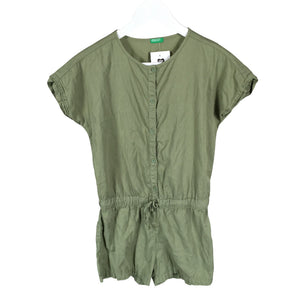Unisex Benetton - Short overalls, size 146 - 152 - Green (1)