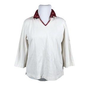 Unisex Liz Claiborne - Polo shirt, size 42 - White (1)
