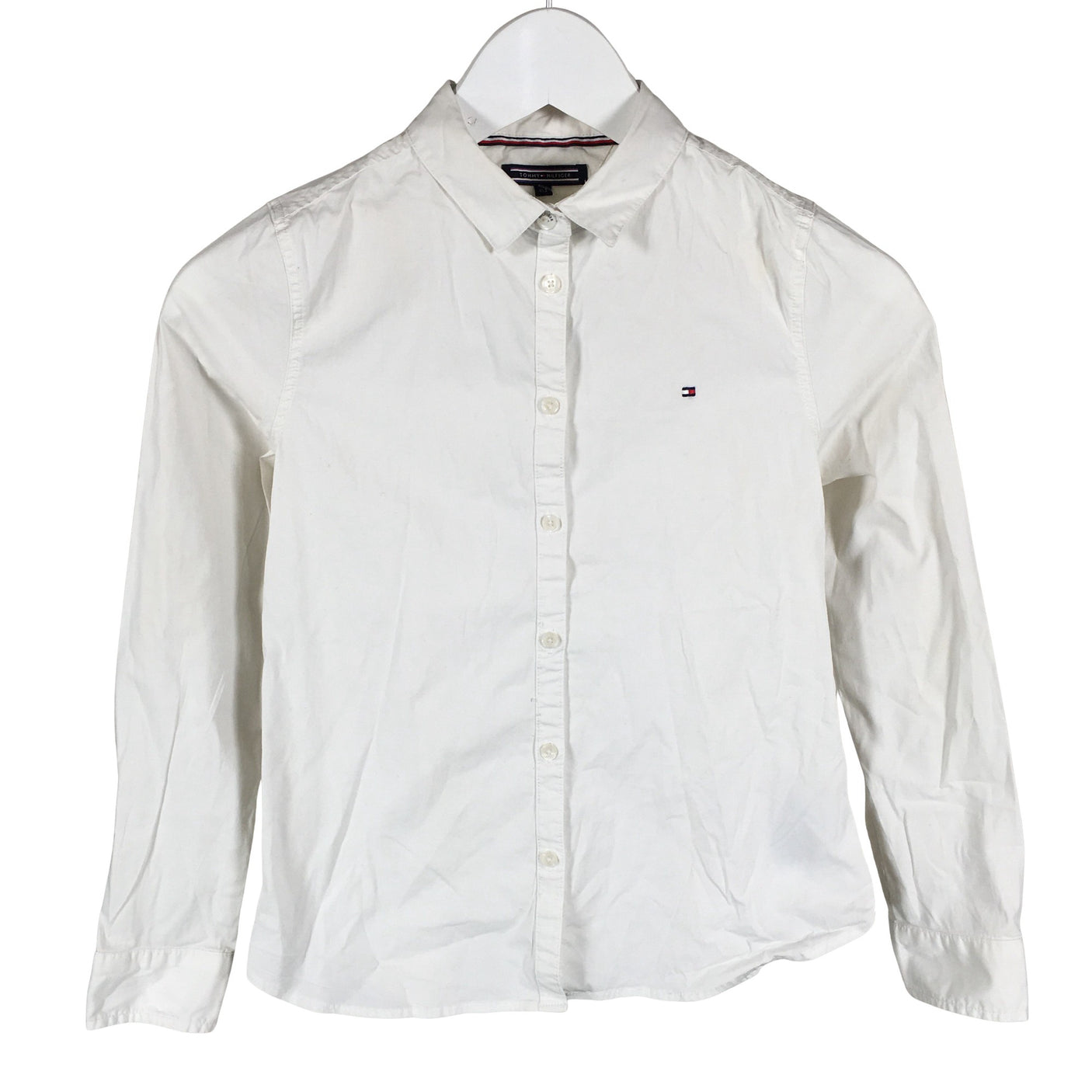 Unisex Tommy Hilfiger - Collared shirt, size 146 - 152 - White (1)
