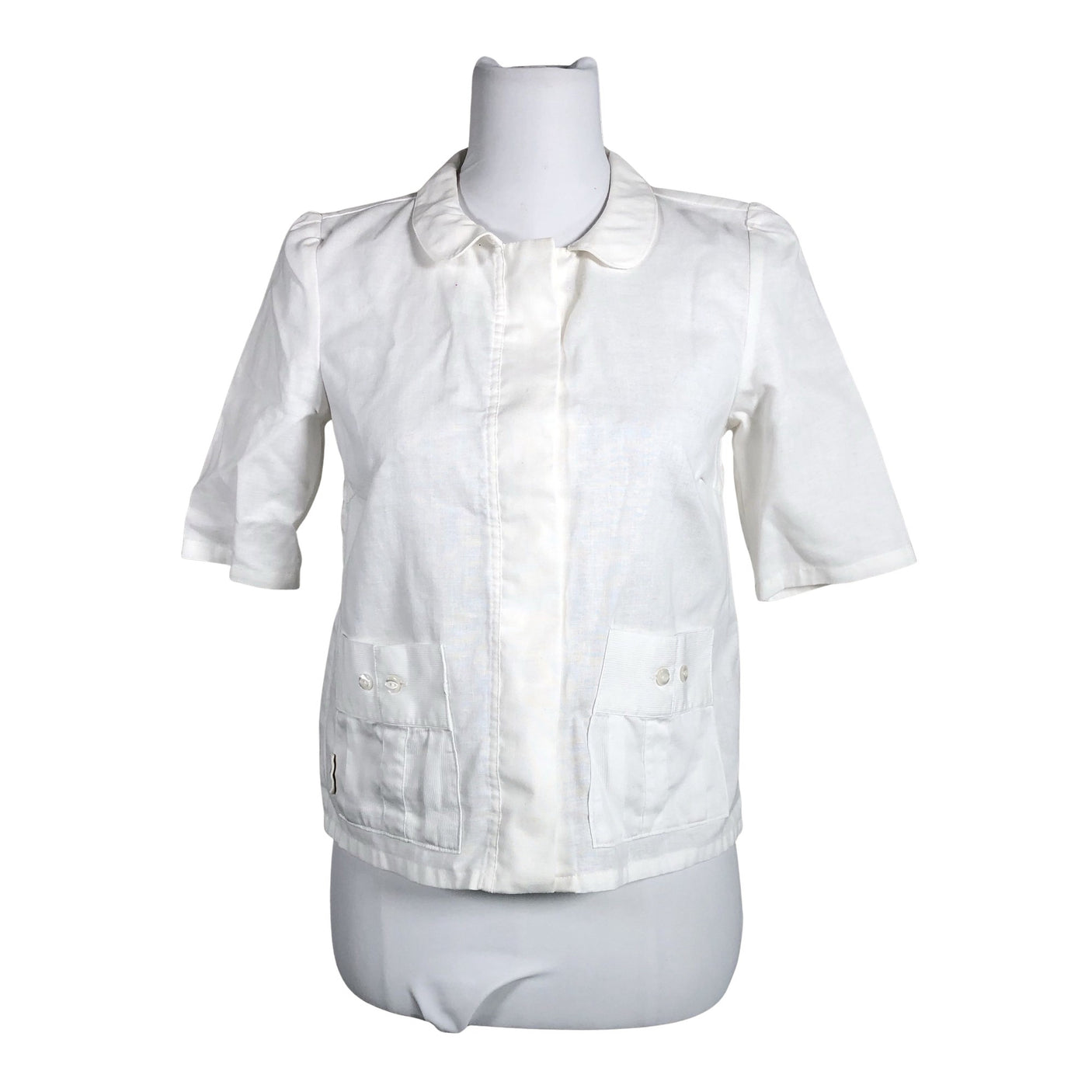 Unisex Globe Hope - Short-sleeved blouse, size 36 - White (1)