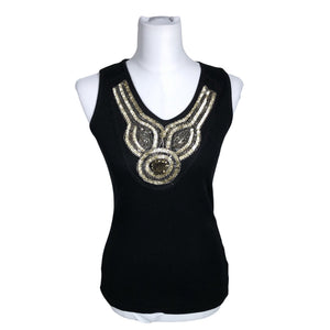 Unisex Uldahl - Tricot tank top, size 36 - Black (1)