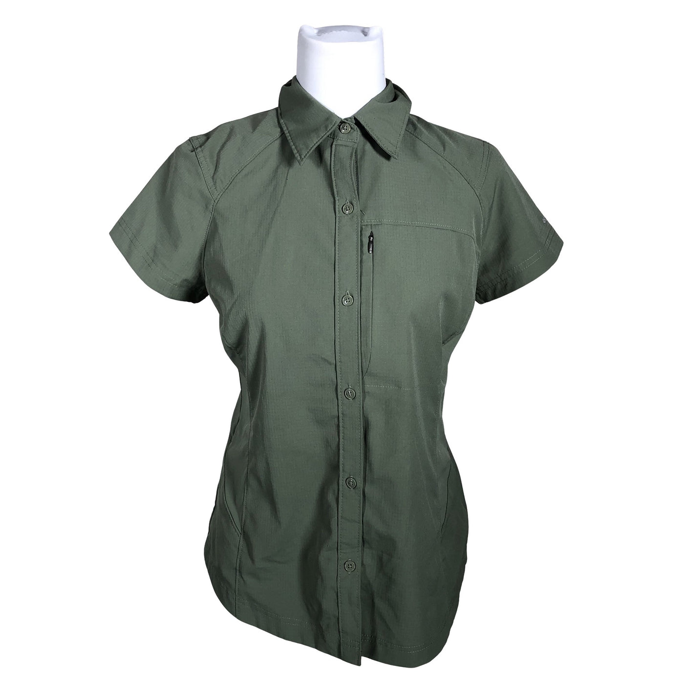 Unisex Columbia - Sports shirt, short sleeve, size 38 - Green (1)