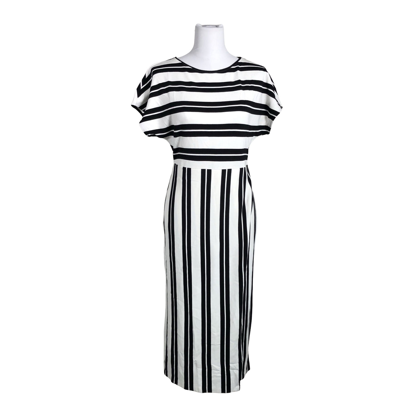 Unisex Massimo Dutti - Tricot dress, size 38 - White (1)