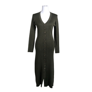 Unisex Lindex - Knit dress, size 38 - Green (1)