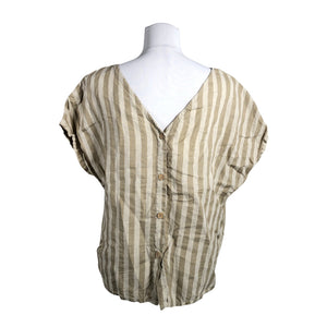 Unisex Twothirds - Short-sleeved blouse, size 40 - Brown (2)