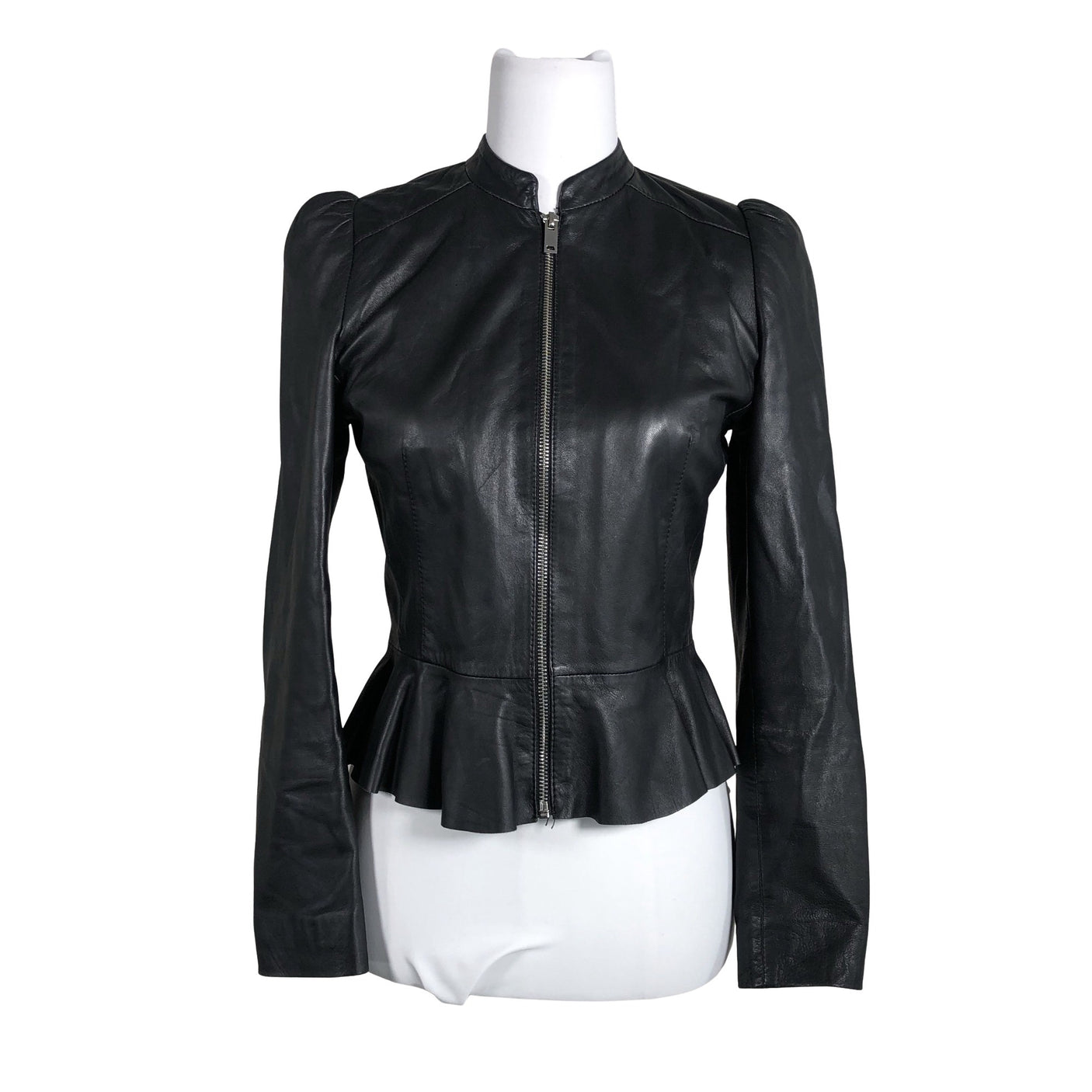 Unisex Esprit - Leather jacket, size 34 - Black (1)