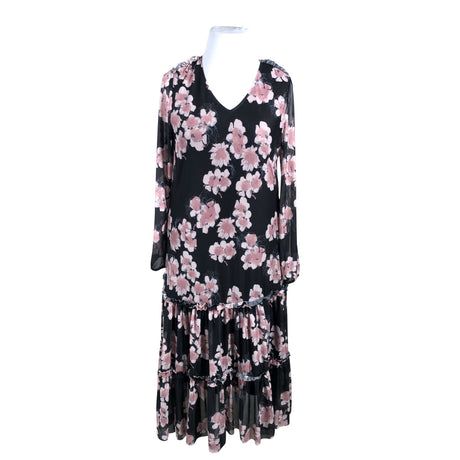 Unisex Ulla Popken - Tricot dress, size 42 - Black ()