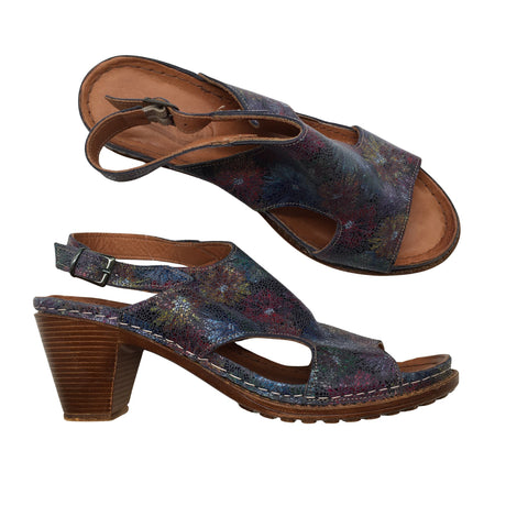 Unisex Natura - Heeled sandals, size 38 - Blue ()