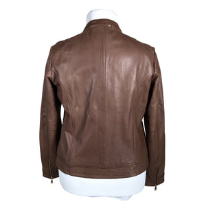 Unisex More&More - Leather jacket, size 42 - Brown (2)