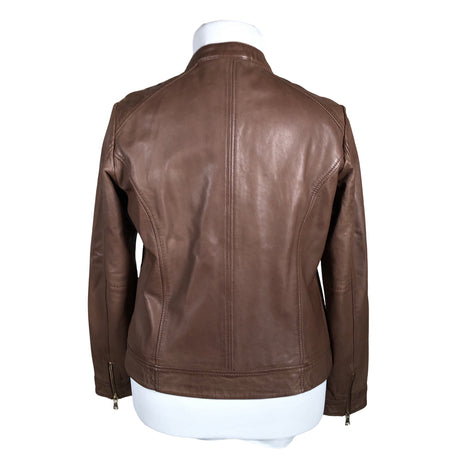 Unisex More&More - Leather jacket, size 42 - Brown (2)