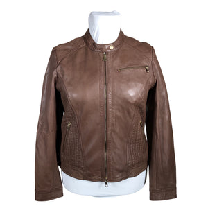 Unisex More&More - Leather jacket, size 42 - Brown (1)