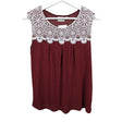 Unisex Lumoan - Tricot tank top, size 34 - Wine red ()