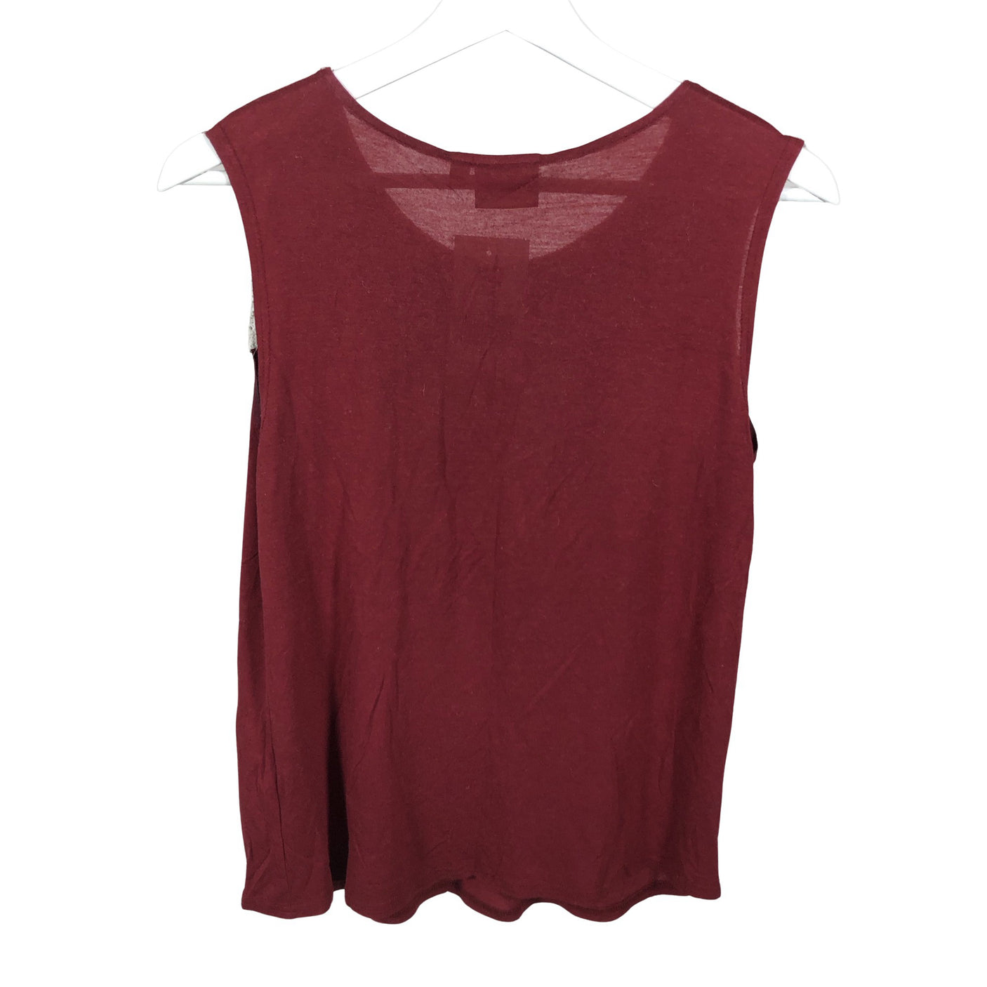 Unisex Lumoan - Tricot tank top, size 34 - Wine red (2)
