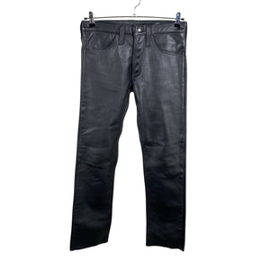 Unisex Handmade - Leather pants, size W33 - Black (1)