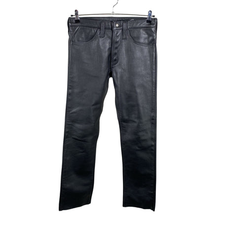 Unisex Handmade - Leather pants, size W33 - Black ()
