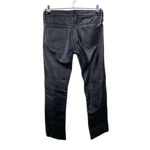 Unisex Handmade - Leather pants, size W33 - Black (2)