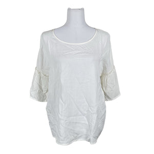 Unisex Soyaconcept - Short-sleeved blouse, size 38 - White (1)