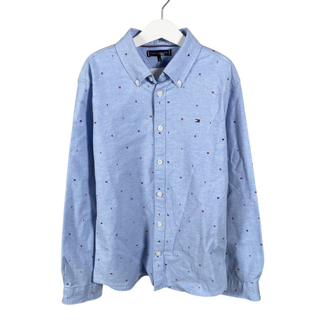 Unisex Tommy Hilfiger - Collared shirt, size 146 - 152 - Blue ()