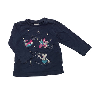 Unisex Polarn O. Pyret - Tricot shirt, size 68 - 74 - Blue (1)