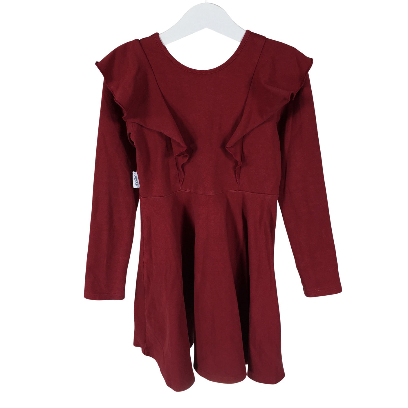 Unisex Gugguu - Tricot dress, size 110 - 116 - Wine red (1)