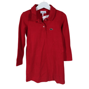 Unisex Lacoste - Pique dress, size 110 - 116 - Red (1)