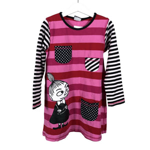 Unisex Lindex - Tricot dress, size 116 - 122 - Pink (1)