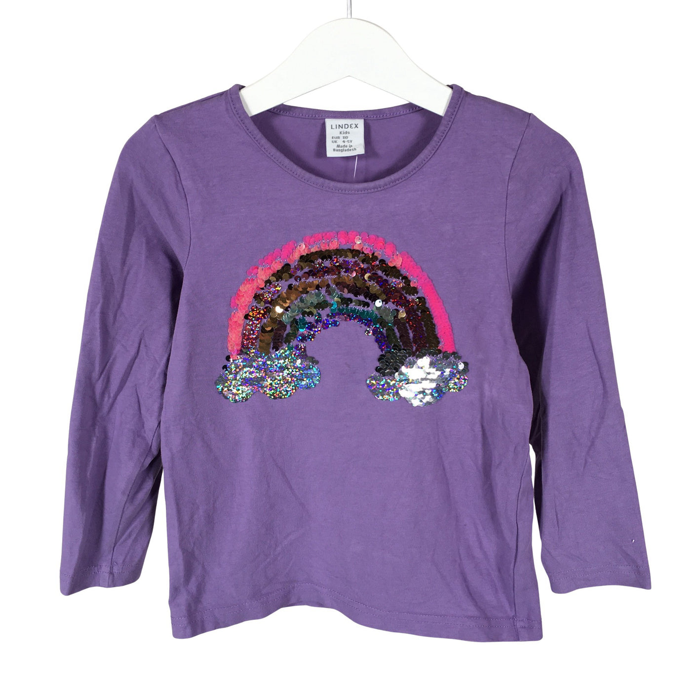 Unisex Lindex - Tricot shirt, size 104 - 110 - Violet (1)