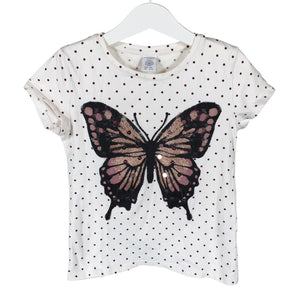 Unisex Lindex - T-shirt, size 116 - 122 - White (1)