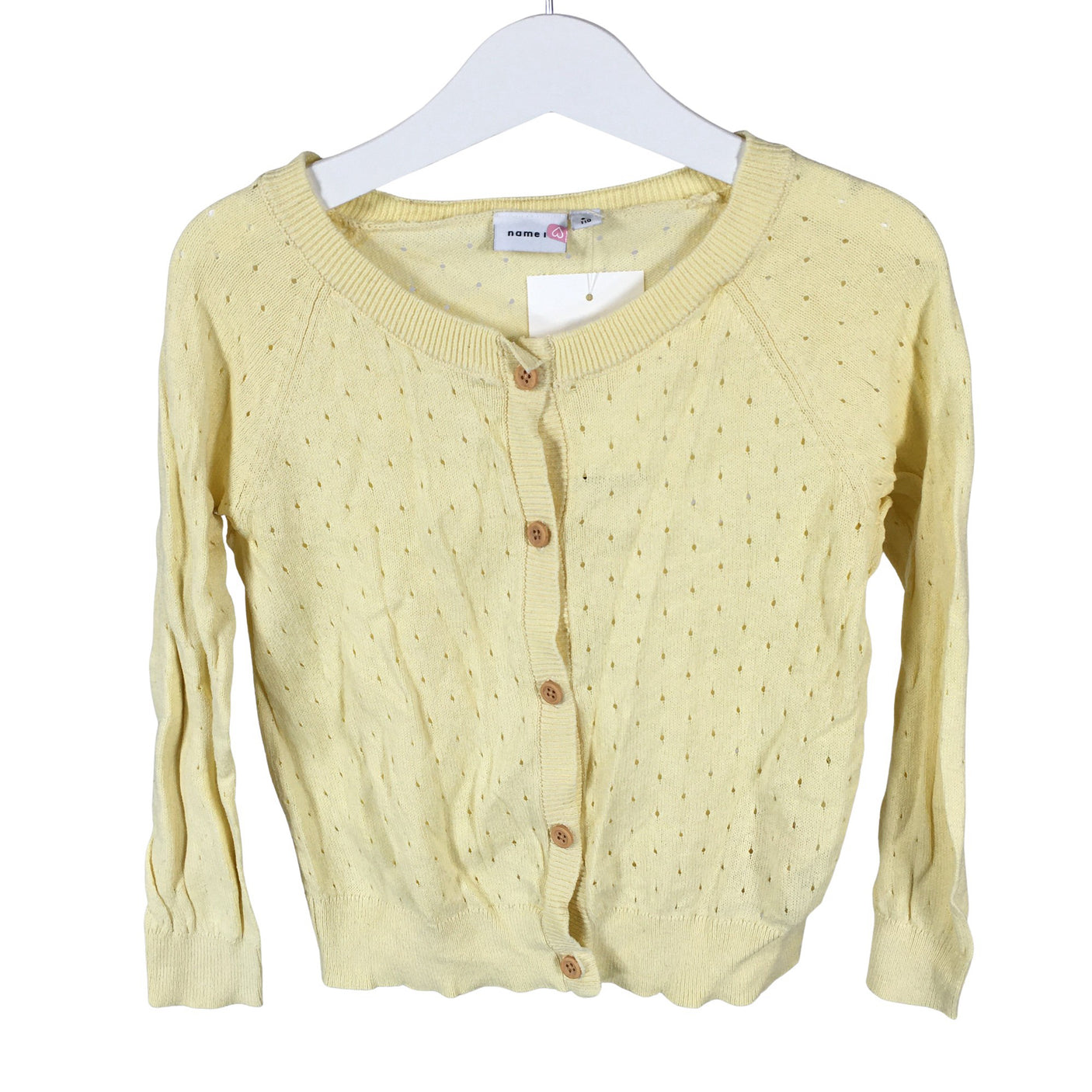 Unisex Name It - Cardigan, size 104 - 110 - Yellow (1)