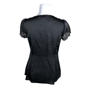 Unisex Esprit - Short-sleeved blouse, size 36 - Black (2)
