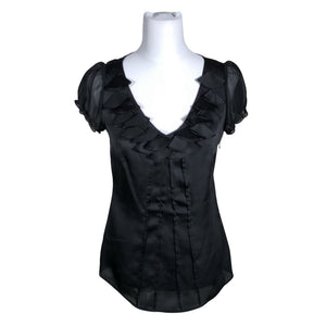Unisex Esprit - Short-sleeved blouse, size 36 - Black (1)