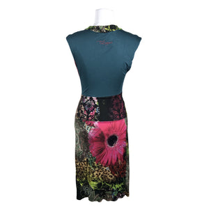Unisex Desigual - Tricot dress, size 38 - Green (2)