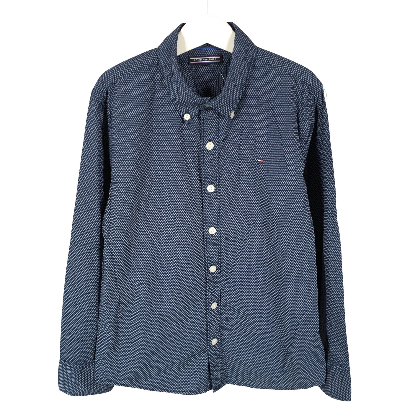 Unisex Tommy Hilfiger - Collared shirt, size 134 - 140 - Blue (1)