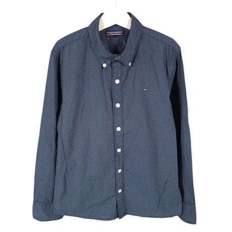 Unisex Tommy Hilfiger - Collared shirt, size 134 - 140 - Blue ()