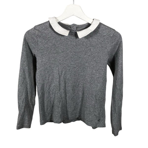 Unisex Petit Bateau - Tricot shirt, size 152 - 158 - Gray (1)