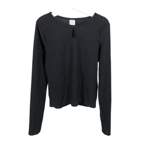 Unisex Lindex - Tricot shirt, size 146 - 152 - Black (1)