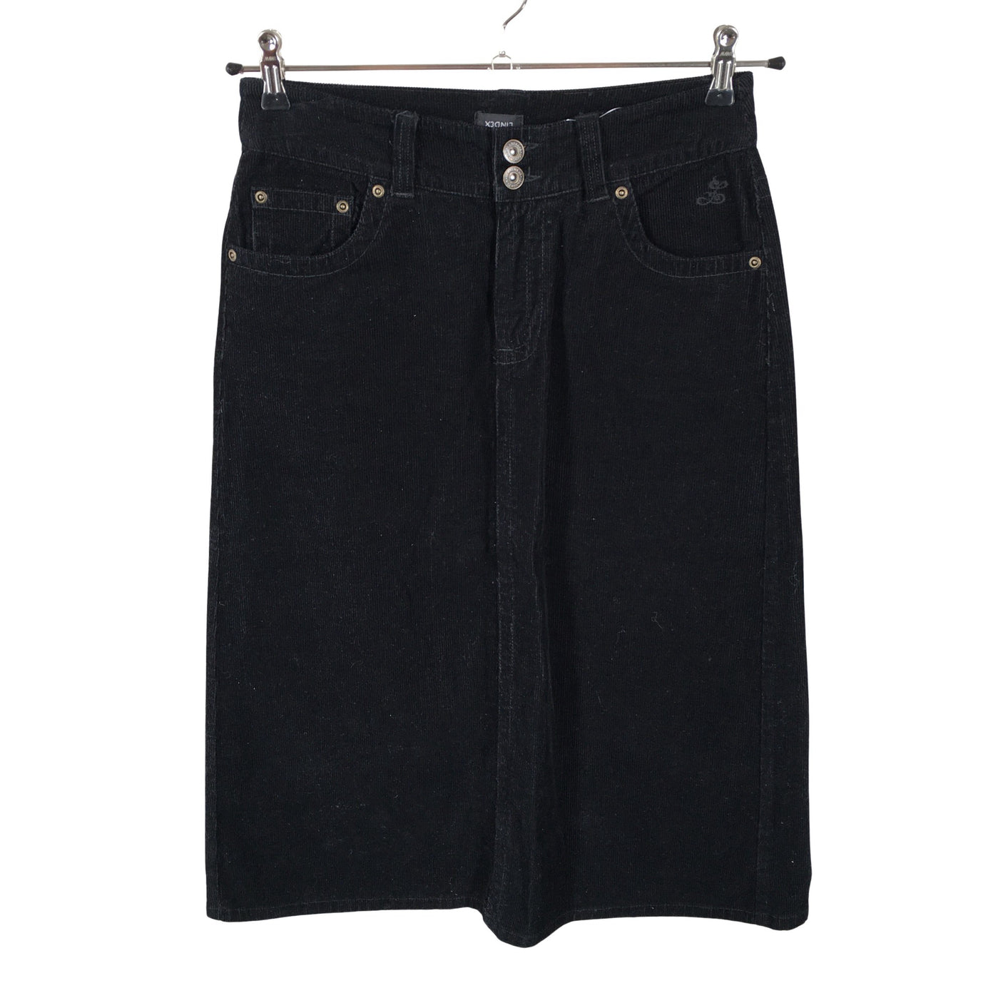 Unisex Lindex - Denim skirt, size 36 - Black (1)