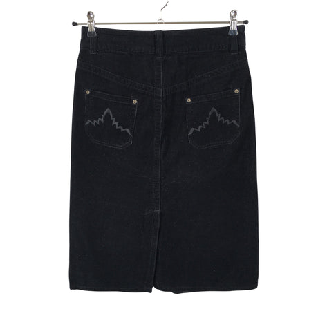 Unisex Lindex - Denim skirt, size 36 - Black (2)