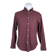 Unisex East West - Collared shirt, size M - Wine red ()