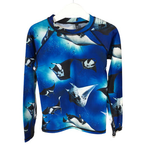 Unisex Molo Kids - Swim shirt, size 122 - 128 - Blue (1)