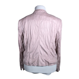 Unisex Gerry Weber - Leather jacket, size 46 - Light pink (2)