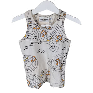 Unisex Mini Rodini - Tricot tank top, size 104 - 110 - Beige (1)