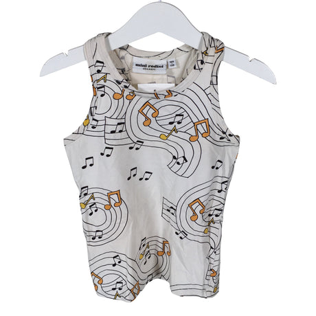 Unisex Mini Rodini - Tricot tank top, size 104 - 110 - Beige ()
