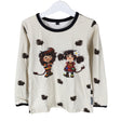 Unisex Handmade - Tricot shirt, size 110 - 116 - Beige ()