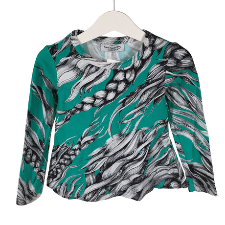 Unisex Handmade - Tricot shirt, size 122 - 128 - Turquoise ()