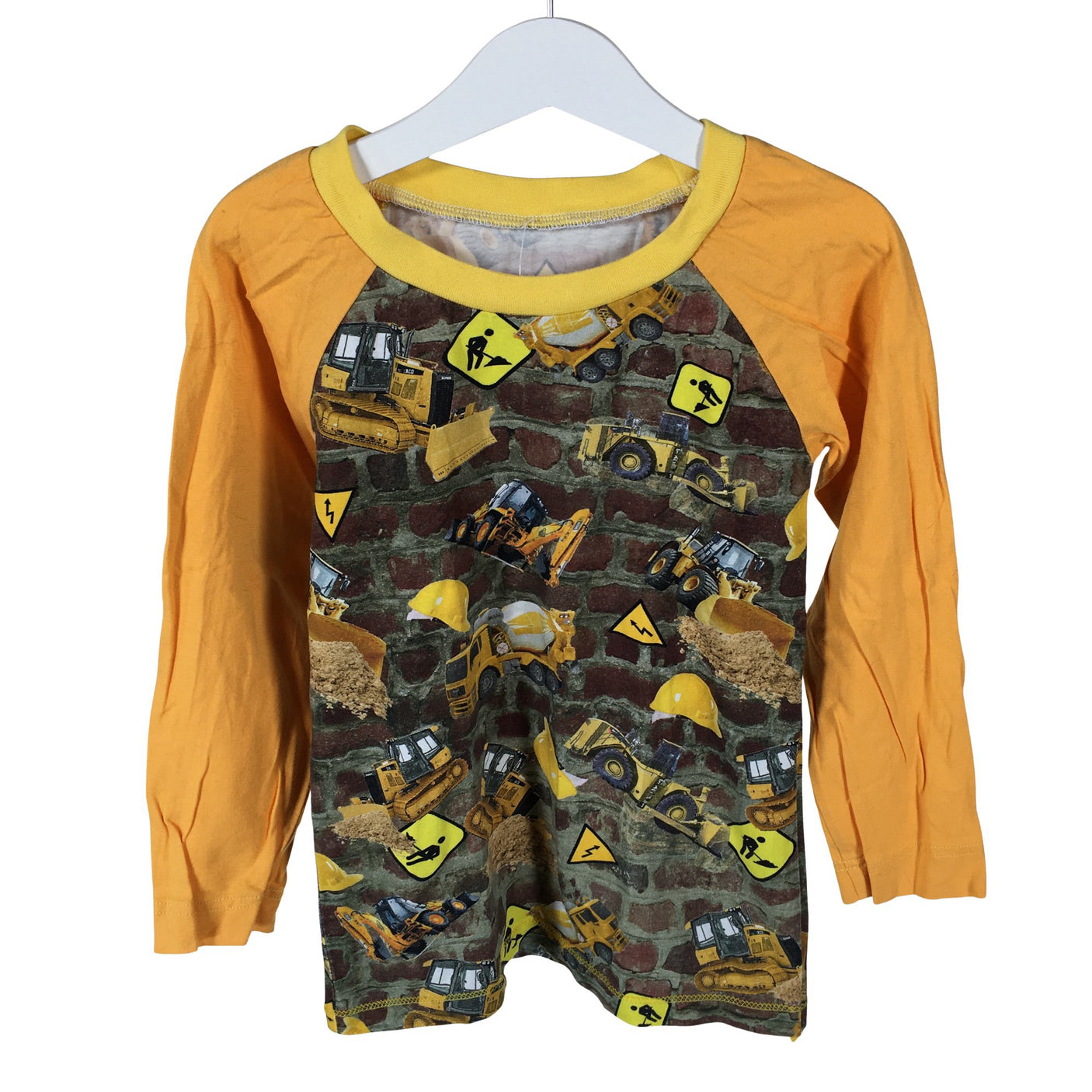 Unisex Handmade - Tricot shirt, size 128 - 134 - Yellow (1)