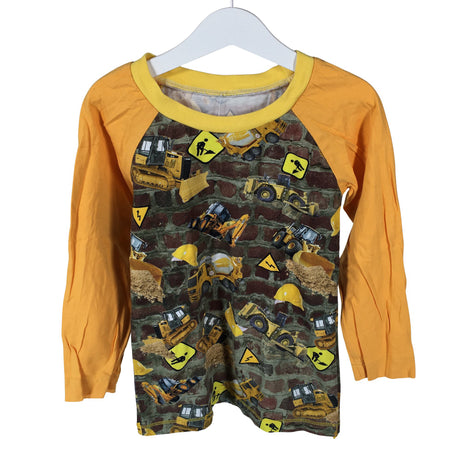 Unisex Handmade - Tricot shirt, size 128 - 134 - Yellow ()